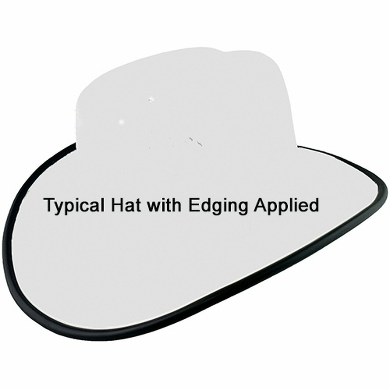 Outlaw Cowboy Hardhat with Ratchet Suspension Black