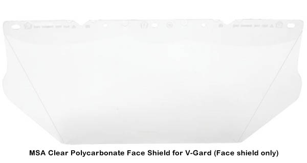 Delta Plus Venitex Toric Clear Polycarbonate Faceshield Visor - Hard Hat Compatible