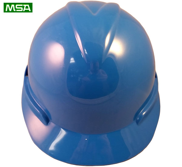 MSA Vangard II Helmet White with Ratchet Suspension Blue pic 1