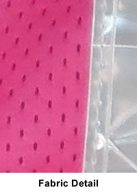 Soft Mesh Hot Pink Safety Vests with Silver Stripes pic 1