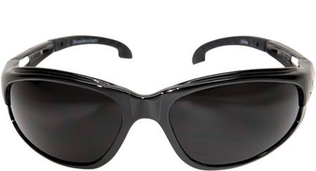 Wolverine (Dakura) Safety Glasses ~ Black Frame with Smoke Lens