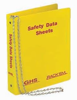 3 inch MSDS Material Data Sheet Binders