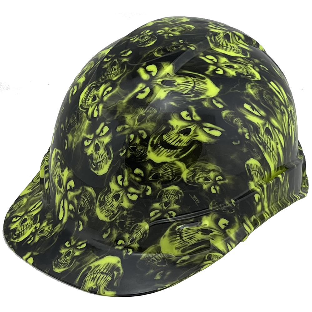 Hades Green Hydro Dipped Cap Style Hard Hat | Buy Online at