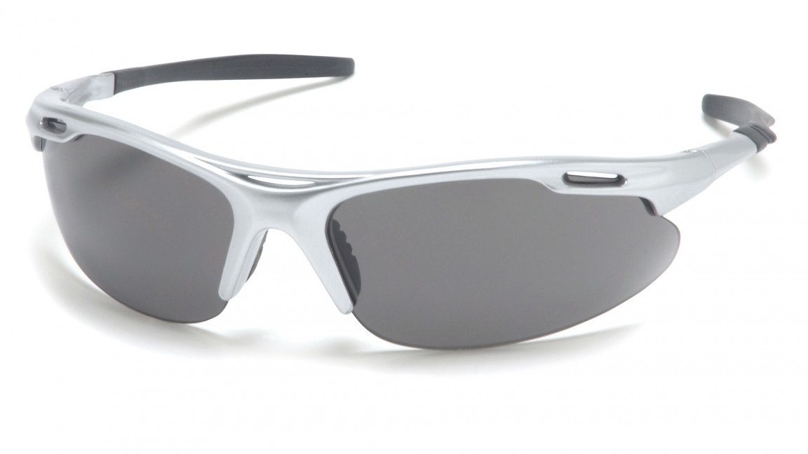 Pyramex Avante Safety Glasses ~ Silver Frame ~ Gray Lens Pyramex Avante Safety Glasses ~ Silver Frame ~ Gray Lens
