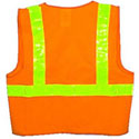 Orange Vest ~ Lime Stripes ~ SOLID Material ~ Size Medium