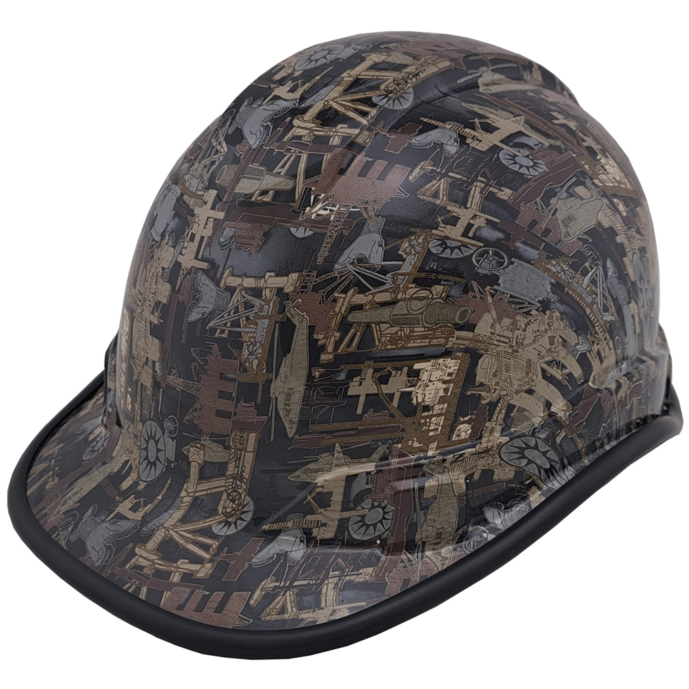 【美品】100 HEAD PIECES by KAMO Oilfield Camo White Hydro Dipped Cap Style Hard Hat | Buy Online