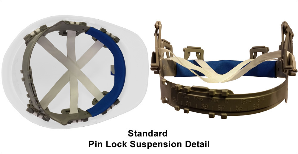 Standard Pin Lock Suspension Detail Standard Pin Lock Suspension Detail