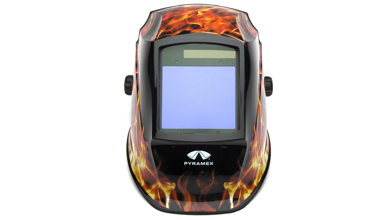 Pyramex Auto Darkening Welding Helmet w/ Flame Design