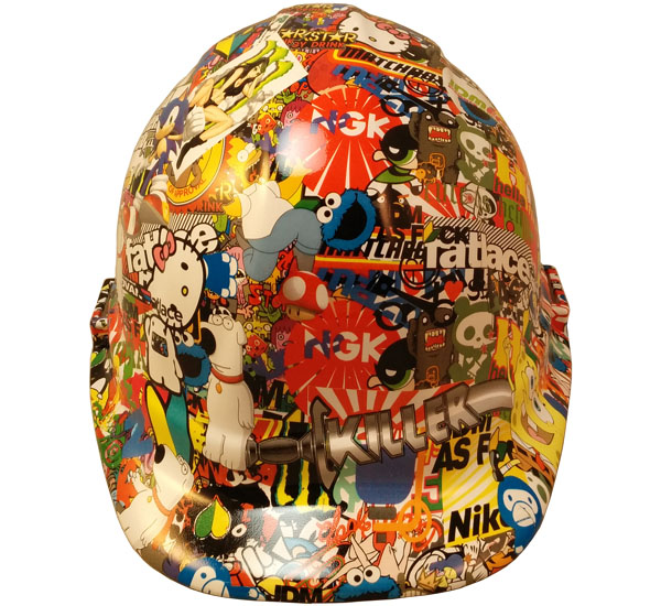 Cartoon Sticker Bomb 2 Hydro Dipped Hard Hats Cap Style