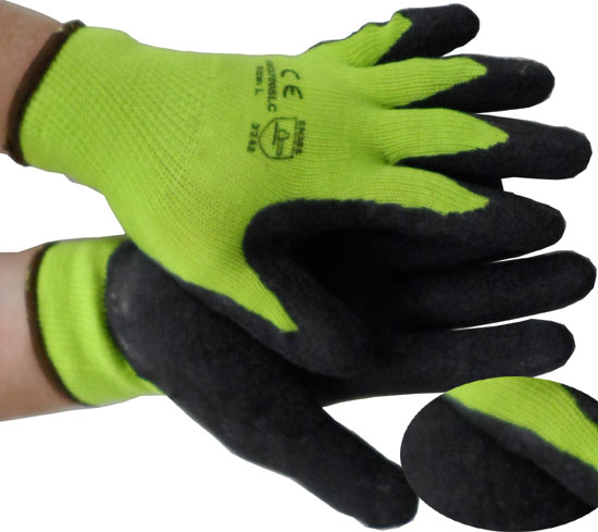 LIME Seemless Conforming Glove with Black Palm Pic 1 LIME Seemless Conforming Glove with Black Palm Pic 1