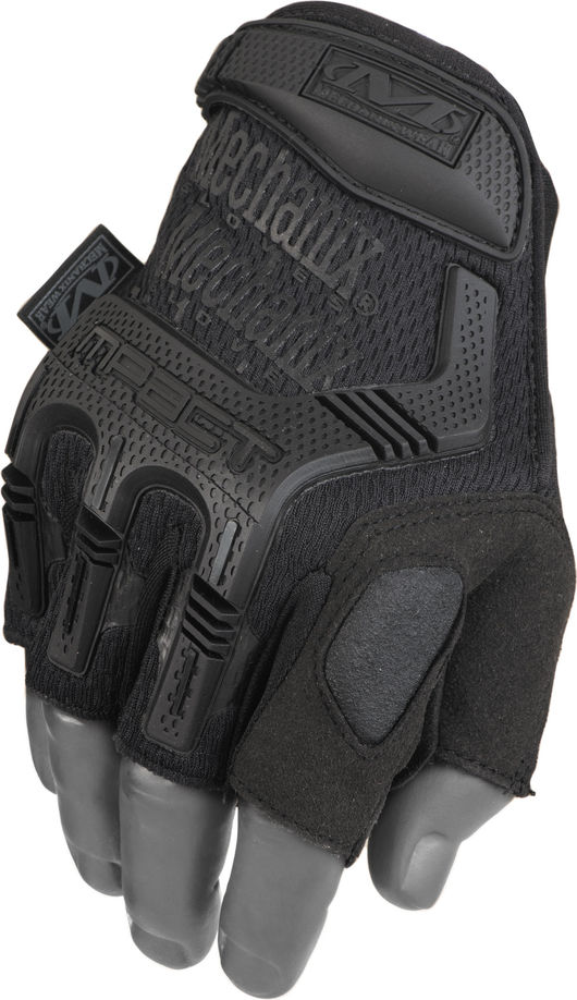 Mechanix M-Pact Fingerless Gloves | Black Work Gloves | Tasco
