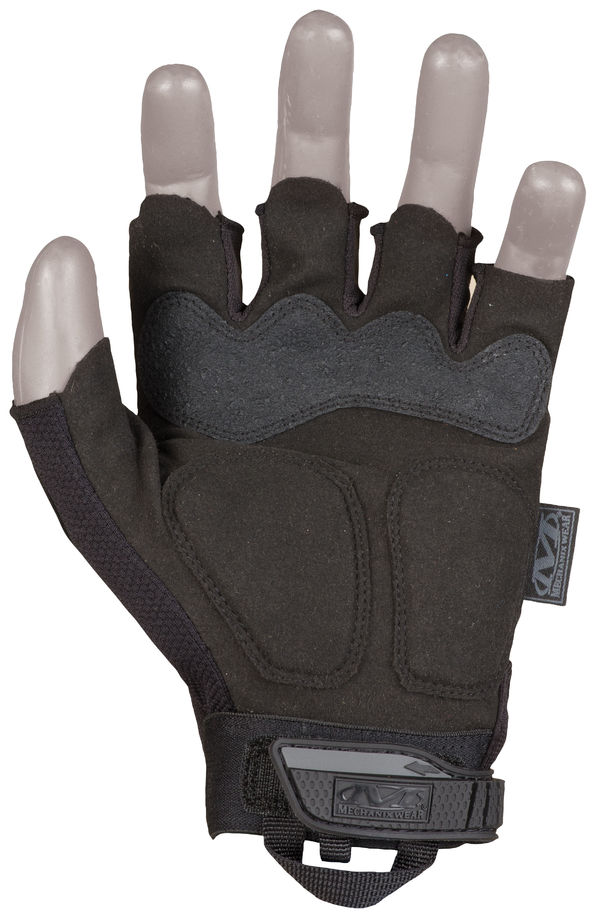 Mechanix M-Pact Fingerless Gloves | Black Work Gloves | Tasco