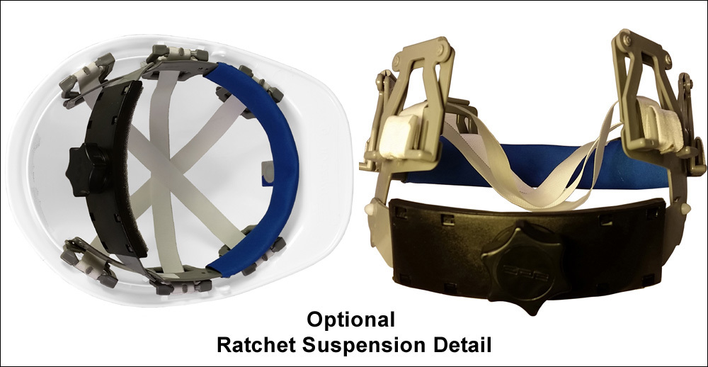 Optional Ratchet Suspension Detail Optional Ratchet Suspension Detail