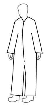 PE Coated Polypropylene Coveralls Standard Suits  pic 3