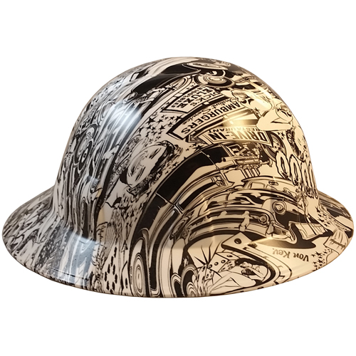 Hot Rod Hydro Dipped Full Brim Hard Hats | Buy Online at