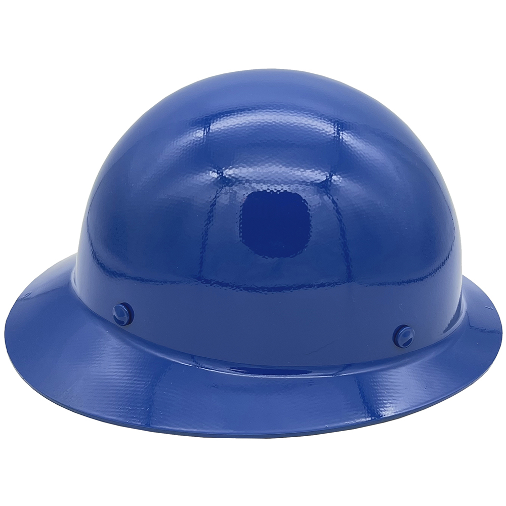 MSA Skullgard Full Brim Staz On Suspension Royal Blue - Right