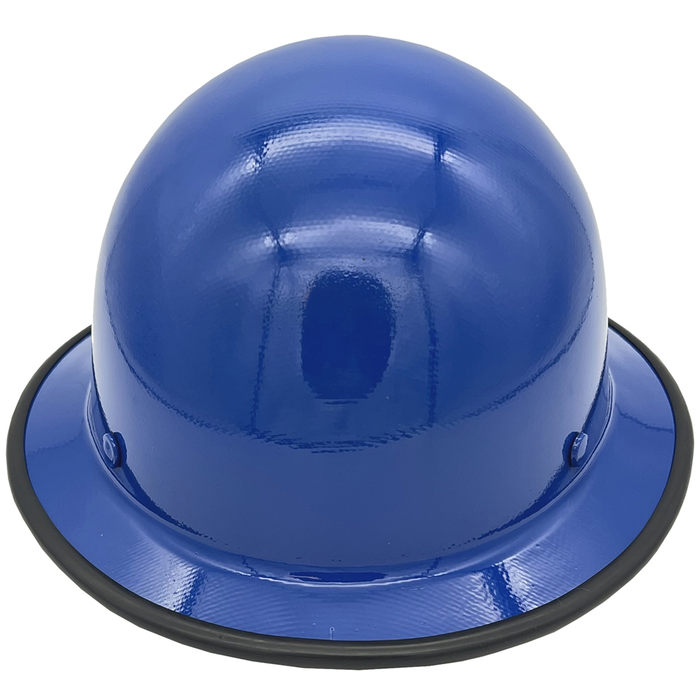 MSA Skullgard Full Brim Staz On Suspension Royal Blue - Edge Front