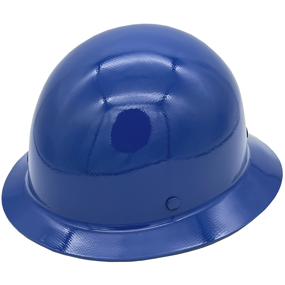 MSA Skullgard Full Brim Ratchet Suspension Royal Blue - Oblique Left
