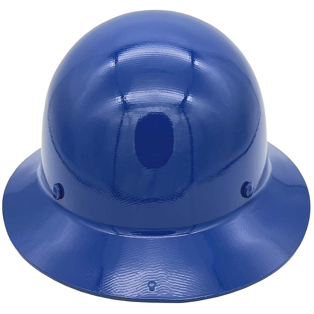 MSA Skullgard Full Brim Ratchet Suspension Royal Blue - Back