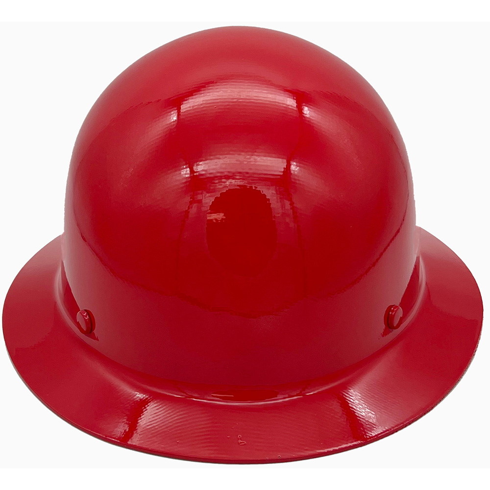 MSA Skullgard Full Brim Hard Hat with Fas Trac III Ratchet Suspension - Front