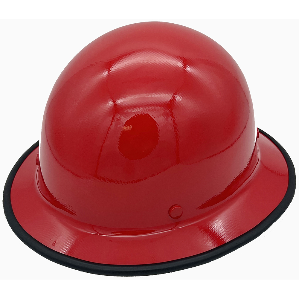 MSA Skullgard Full Brim Hard Hat with Fas Trac III Ratchet Suspension - Edge Oblique Left
