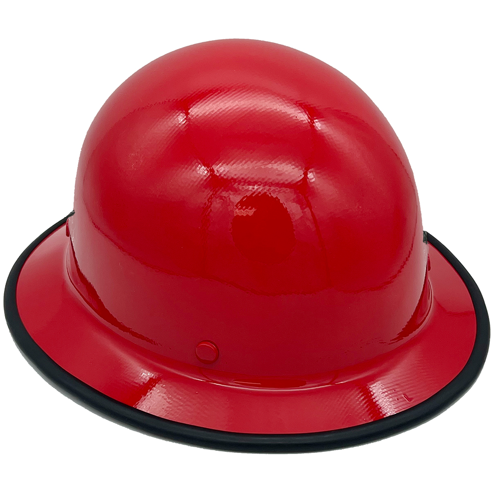 MSA Skullgard Full Brim Hard Hat with Fas Trac III Ratchet Suspension - Edge Oblique Right