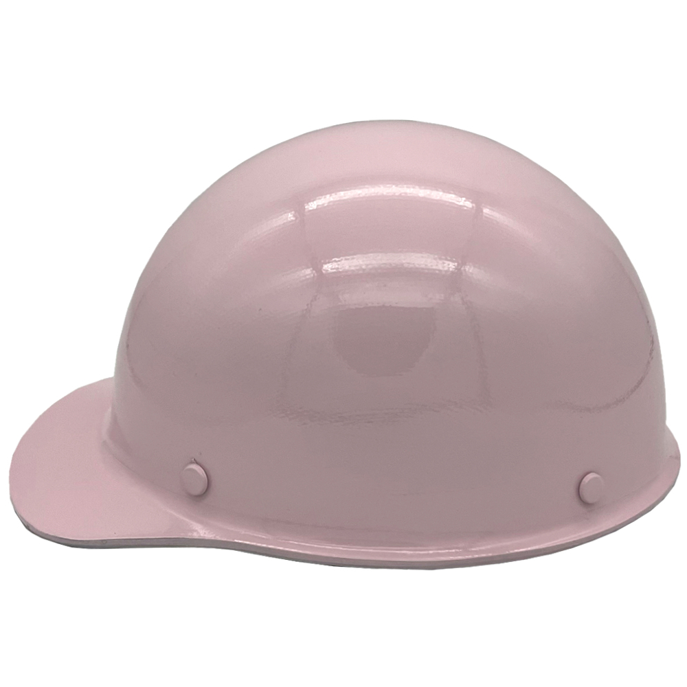 MSA Skullgard  (LARGE SHELL) Cap Style Hard Hats with Ratchet Suspension Light Pink - Left
