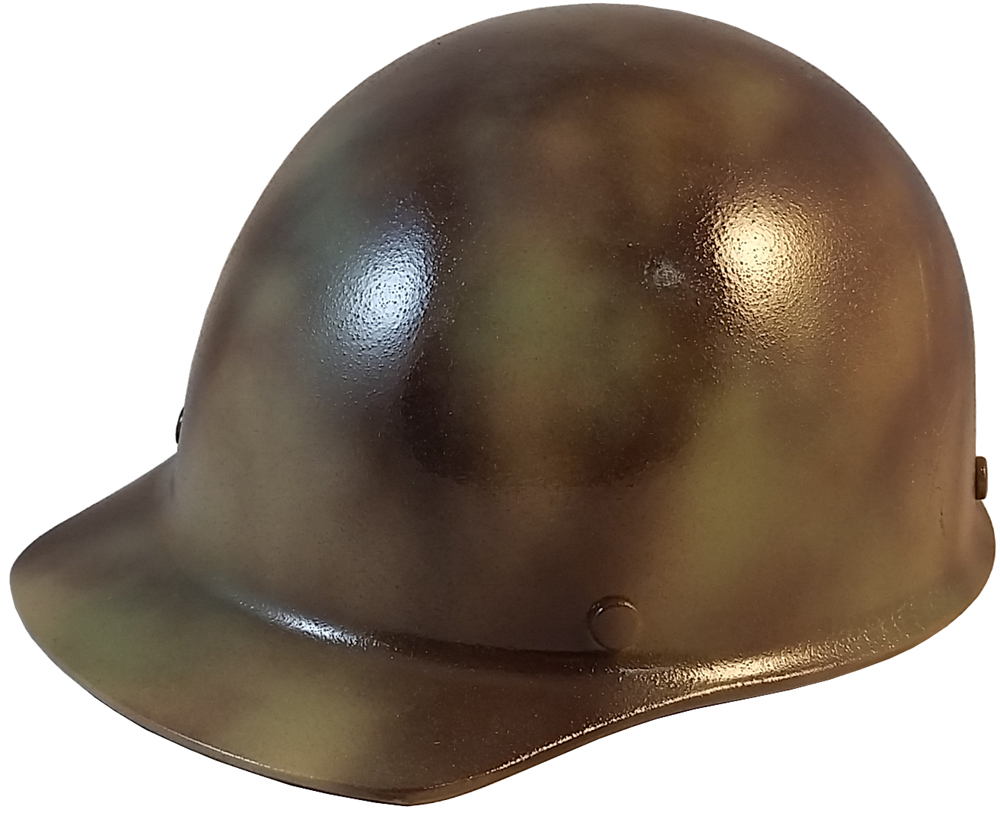 MSA Skullgard Cap Style Hard Hats - Ratchet Suspensions - Textured CAMO - Oblique View