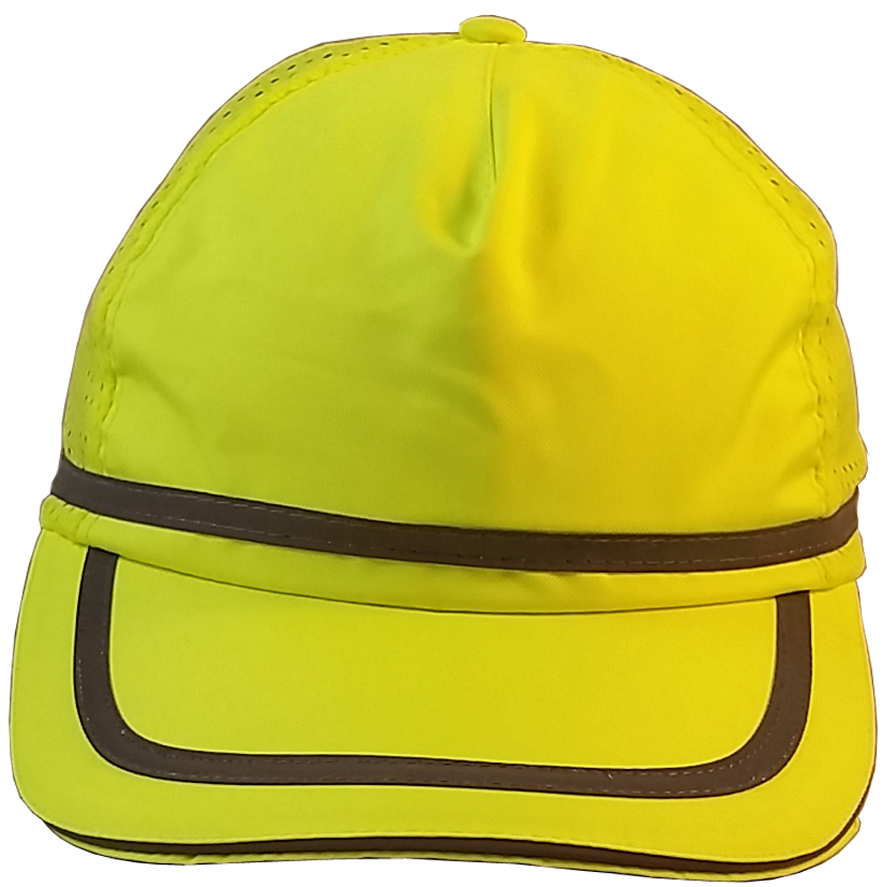 ERB Soft Bump Cap (Cap and Insert) - Hi Viz Lime - Front View