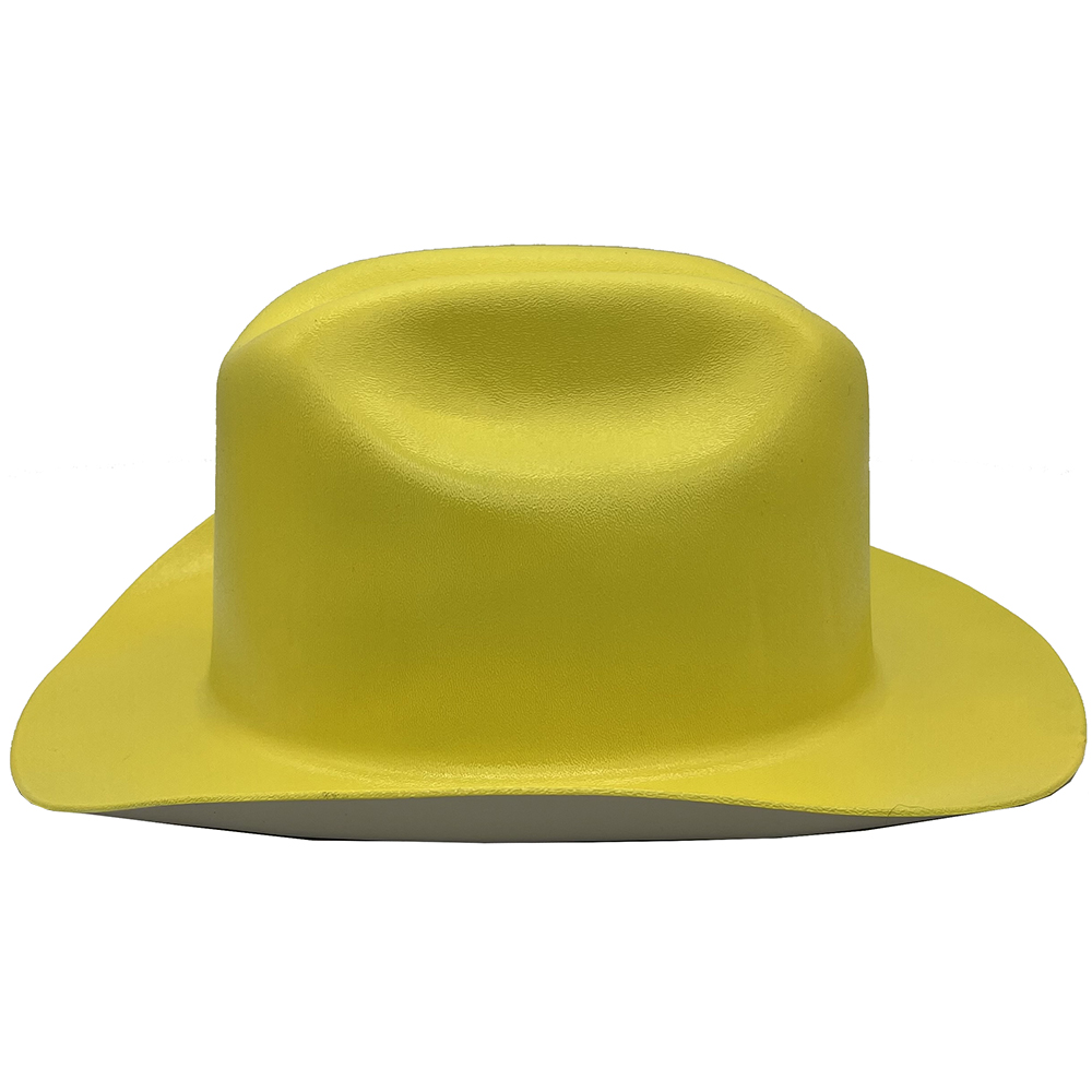 Outlaw Cowboy Hardhat with Ratchet Suspension Yellow - Left