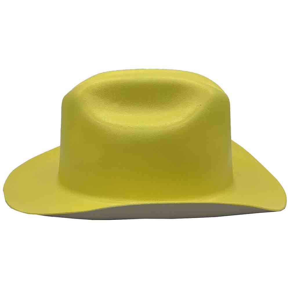 Outlaw Cowboy Hardhat with Ratchet Suspension Yellow - Right