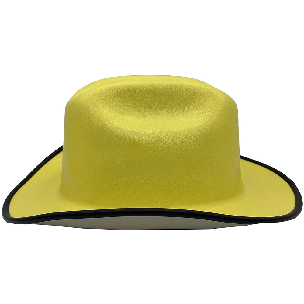 Outlaw Cowboy Hardhat with Ratchet Suspension Yellow - Edge Left