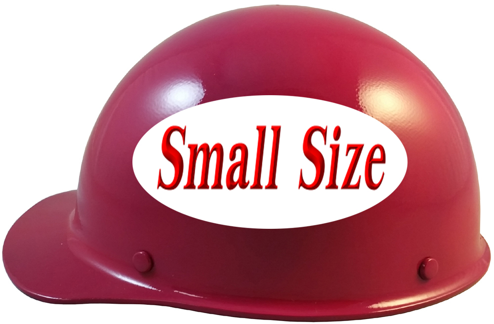MSA Skullgard (SMALL SIZE) Cap Style Hard Hats with Ratchet Suspension - Magenta - Left Side View
