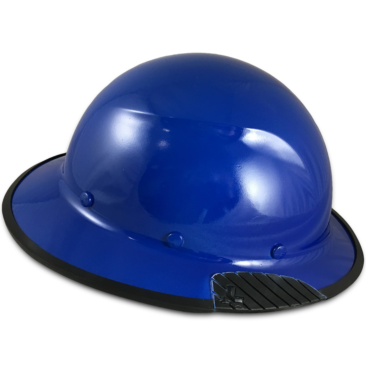 DAX Fiberglass Composite Hard Hat with Protective Edge - Full Brim Royal Blue - Right View DAX Fiberglass Composite Hard Hat with Protective Edge - Full Brim Royal Blue - Right View