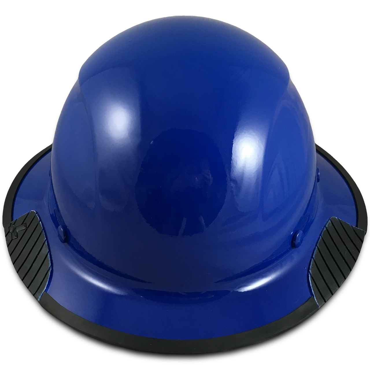 DAX Fiberglass Composite Hard Hat with Protective Edge - Full Brim Royal Blue - Front View DAX Fiberglass Composite Hard Hat with Protective Edge - Full Brim Royal Blue - Front View