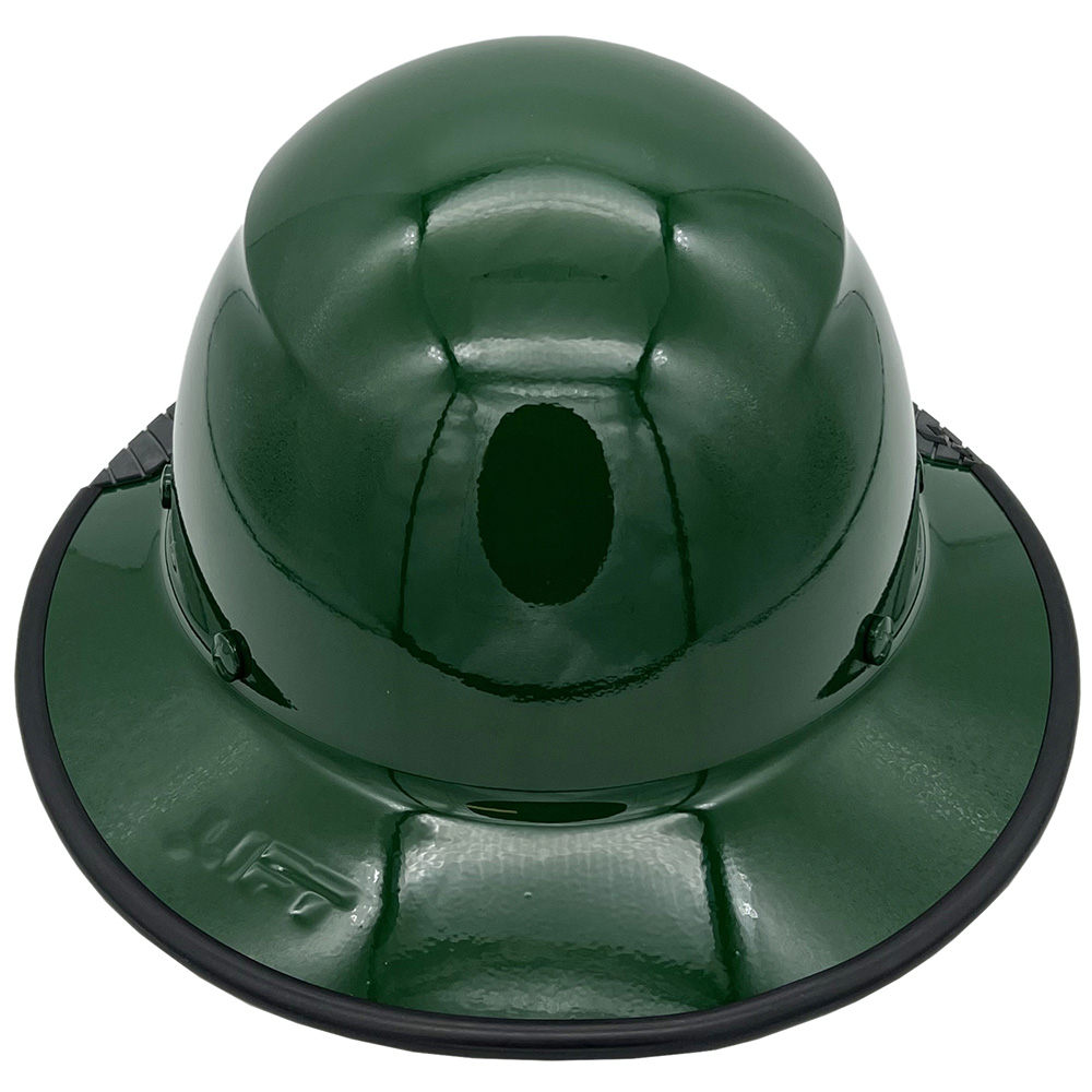 DAX Fiberglass Composite Hard Hat - Full Brim Dark Green