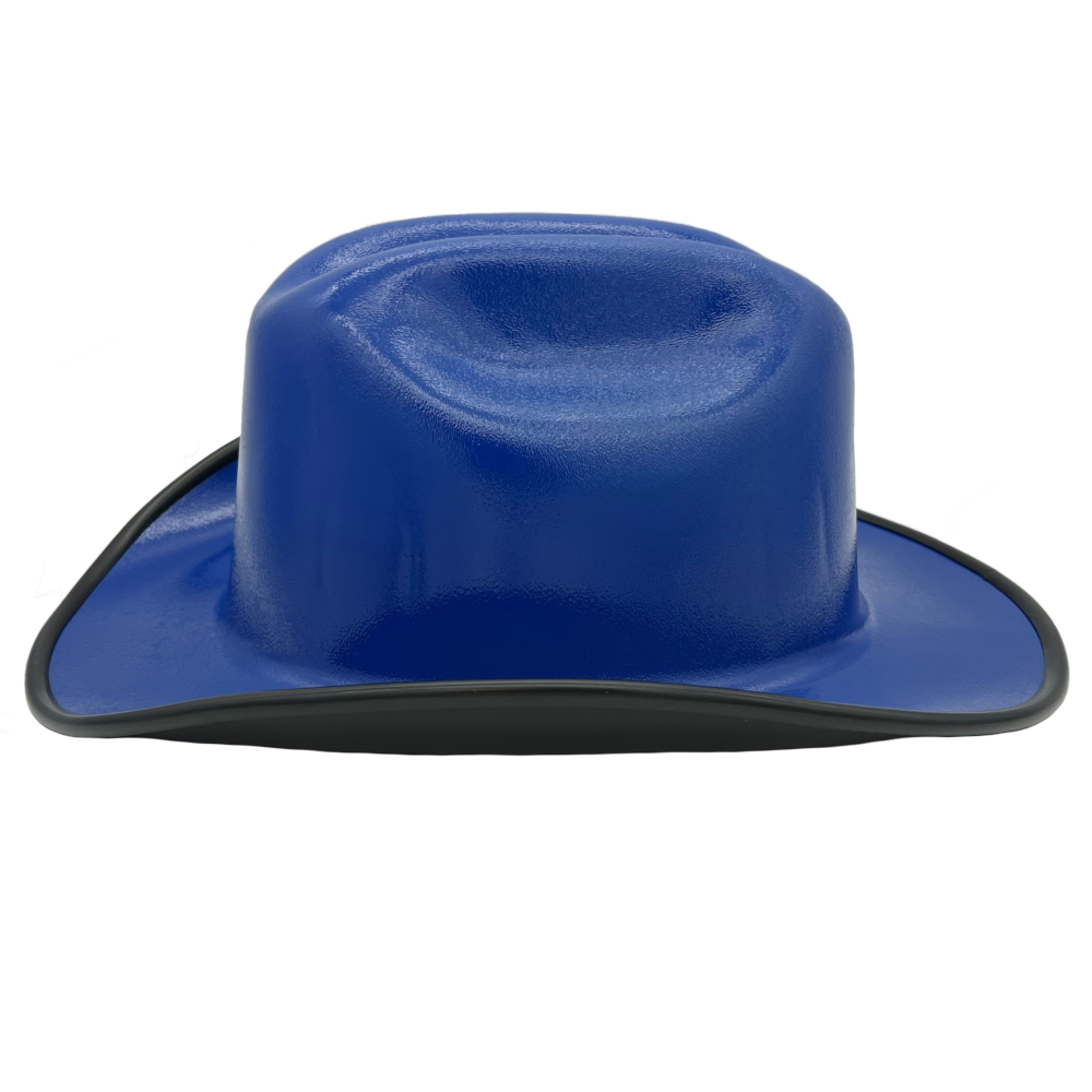 Outlaw Cowboy Hardhat with Ratchet Suspension Royal Blue - Edge Left