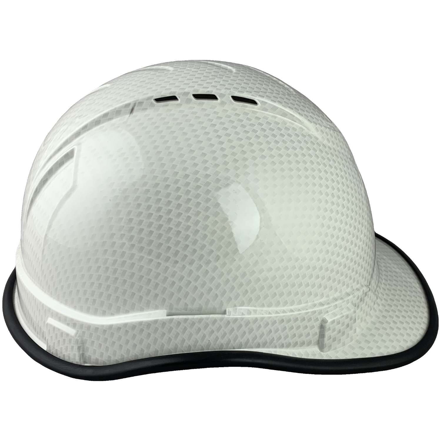 Pyramex Ridgeline Full Brim Style Hard Hat with White Graphite Pattern with Protective Edge - Right