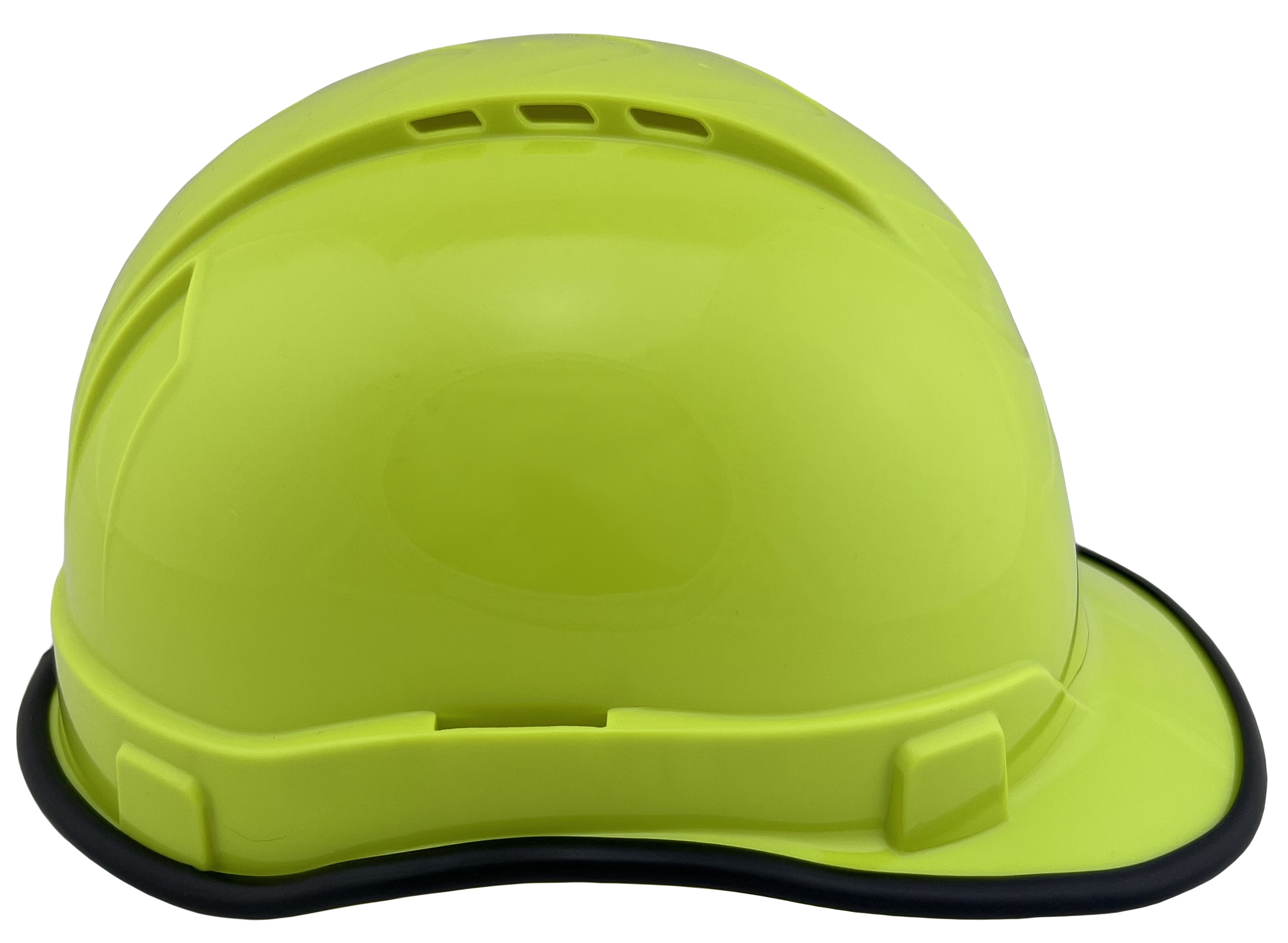  Pyramex Ridgeline Vented Cap Style Hard Hat Hi Viz Lime - Edge Right