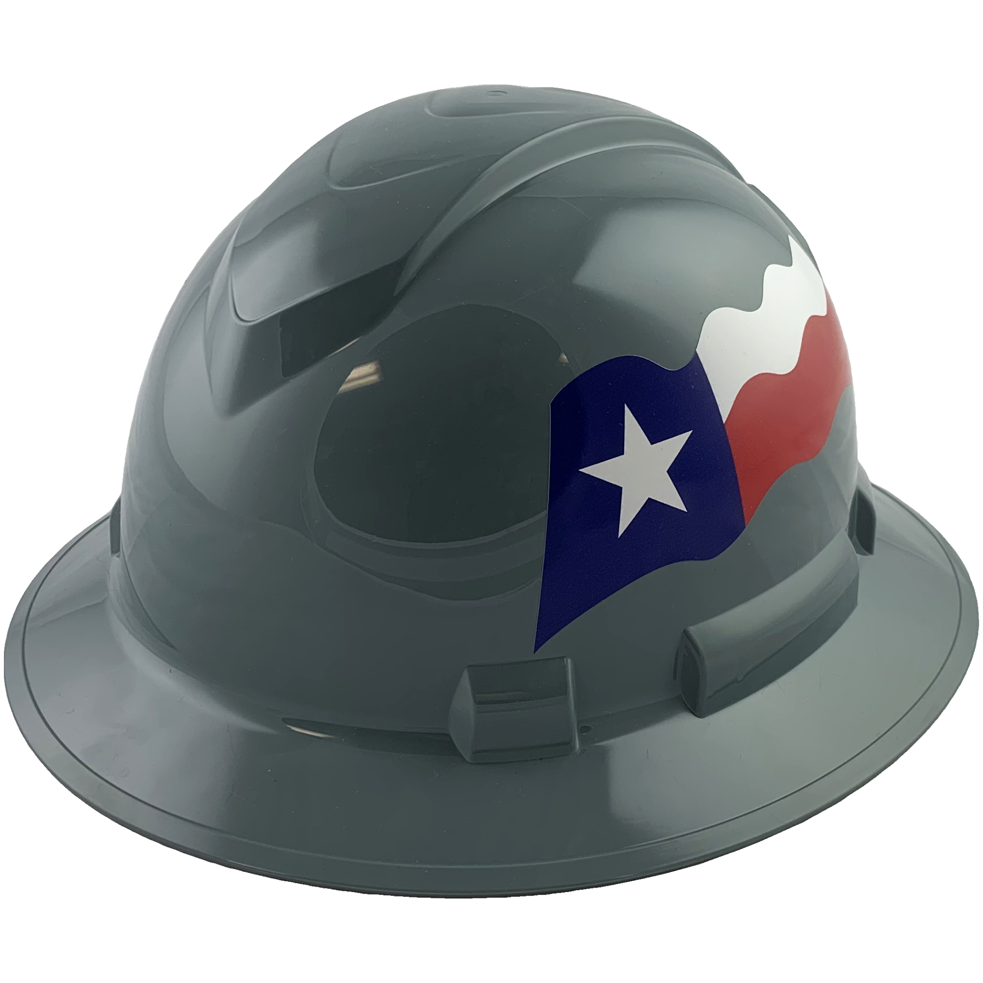 Texas Flag Hard Hats | Full Brim Safety Helmets | Tasco-Safety.com