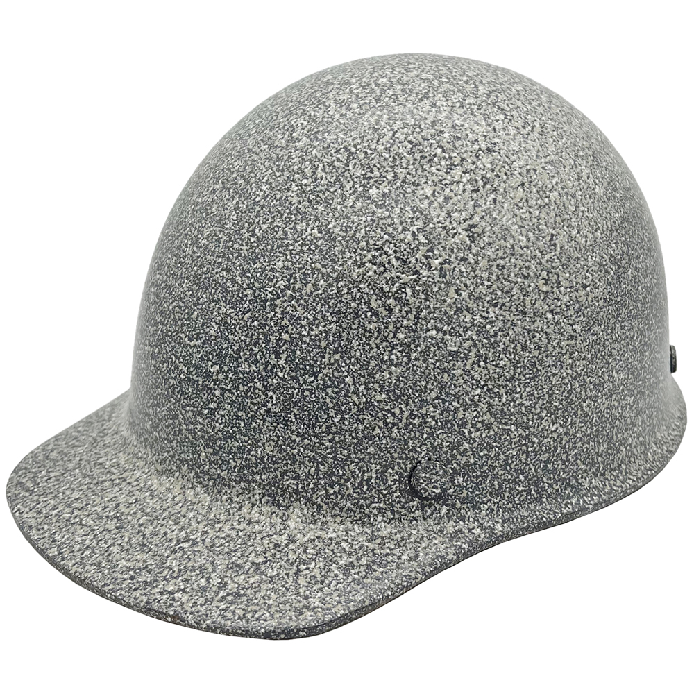 MSA Skullgard Cap Style Hard Hats With Swing Suspension Textured Stone - Oblique Left