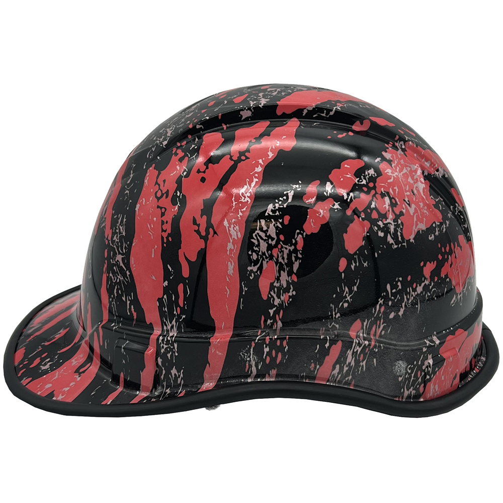 Rip and Tear Cap Style Hydro Dipped Hard Hats - Edge Left Rip and Tear Cap Style Hydro Dipped Hard Hats - Edge Left