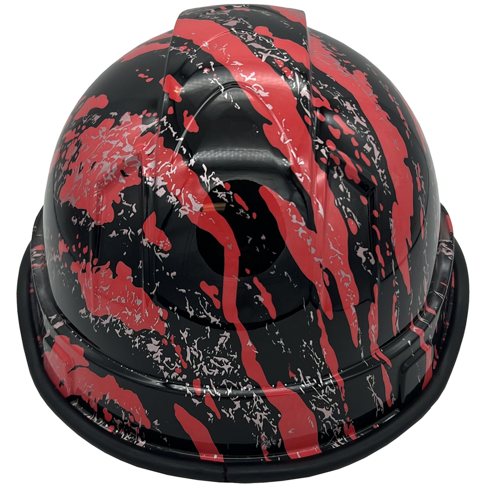 Rip and Tear Cap Style Hydro Dipped Hard Hats - Edge Back Rip and Tear Cap Style Hydro Dipped Hard Hats - Edge Back