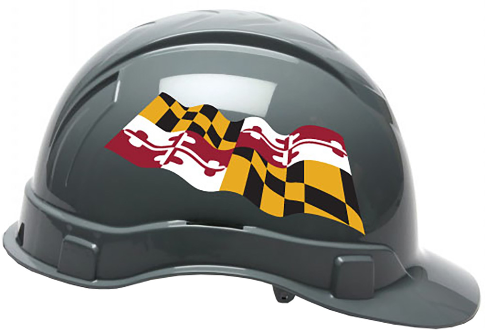 Pyramex Ridgeline Cap Style Hard Hats - Maryland ~ Right Side View