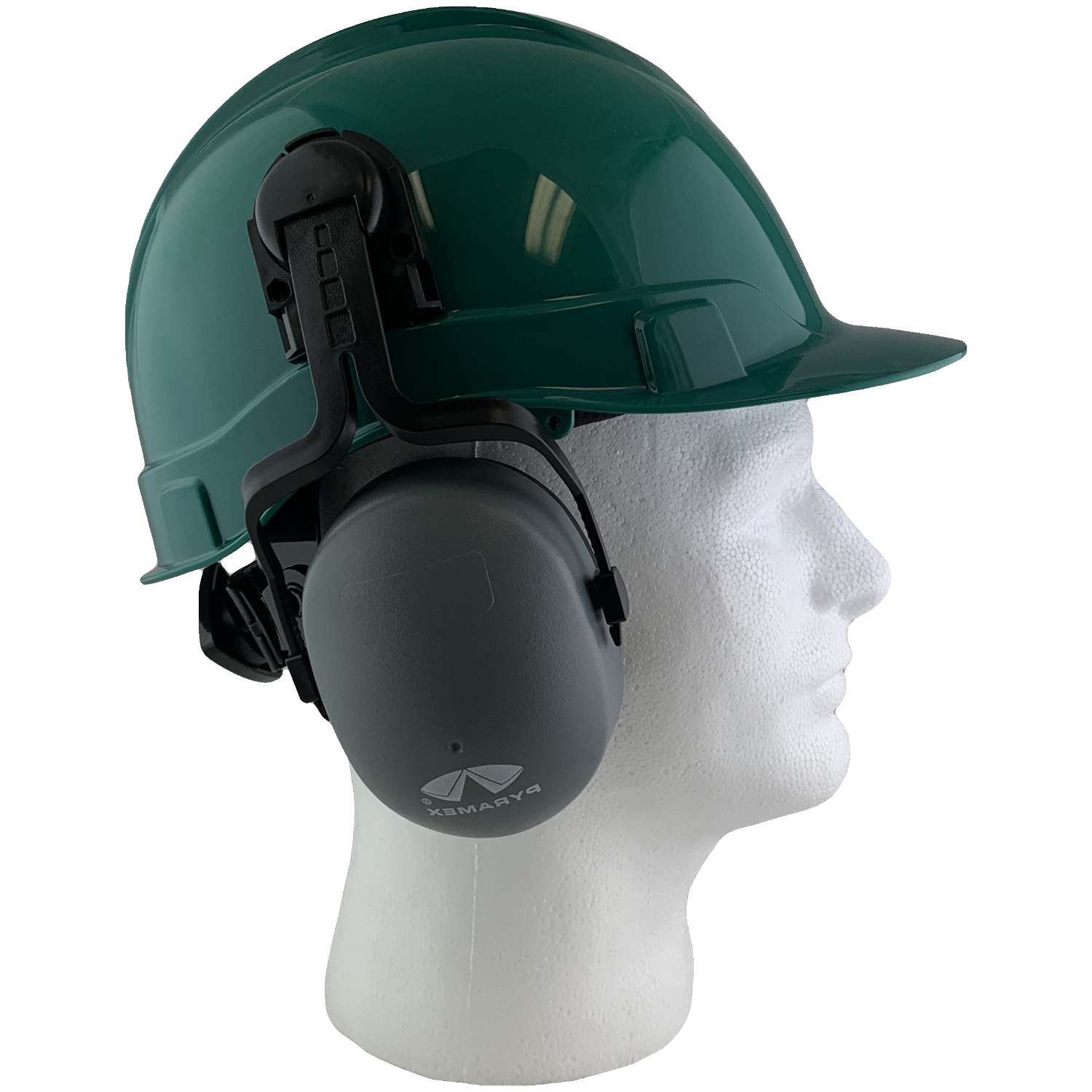 Pyramex Hard Hat with Earmuffs | Construction Safety Hats | Tasco