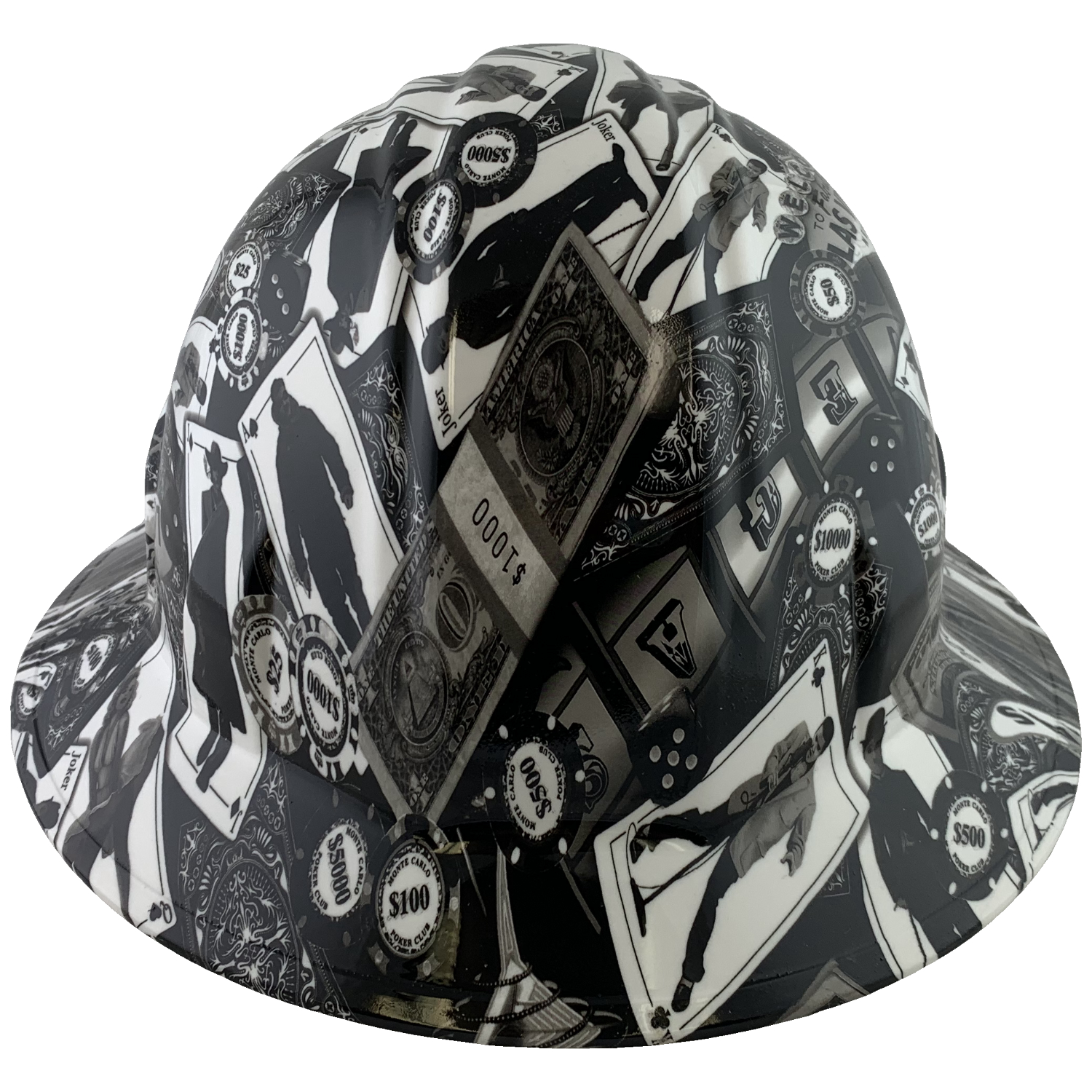 Vegas Design Full Brim Hydro Dipped Hard Hats