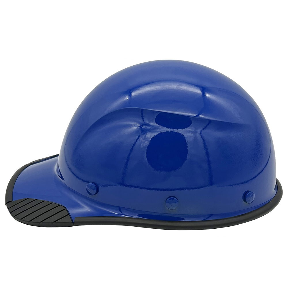 DAX Carbon Fiber Cap Style Hard Hat Royal Blue - Edge Left