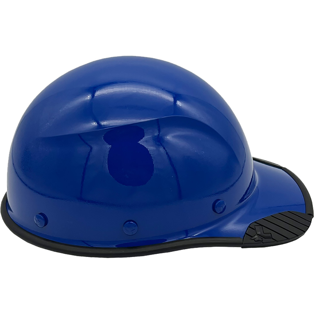DAX Carbon Fiber Cap Style Hard Hat Royal Blue - Edge Right
