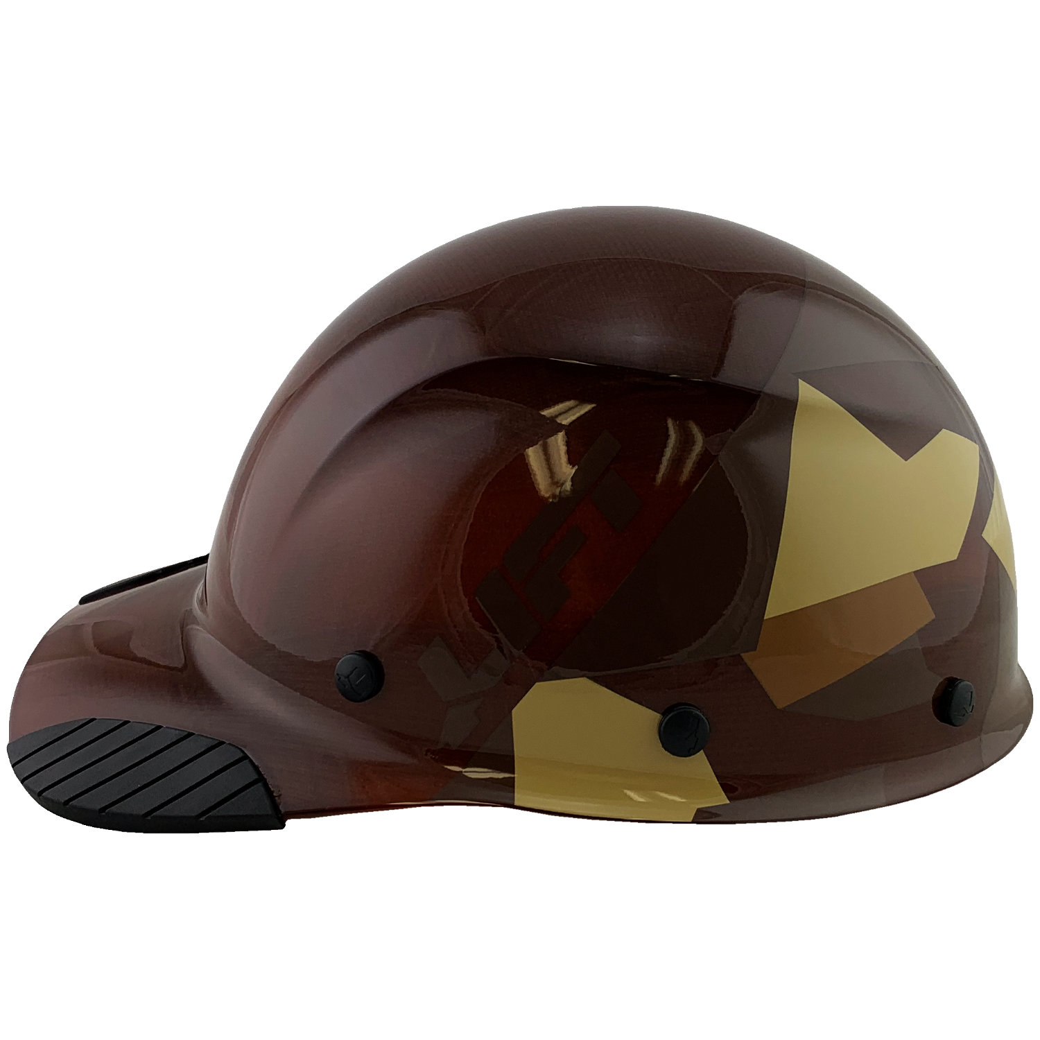 DAX Fiberglass Composite Hard Hat - Cap Style 5050 Desert Camo Natural Tan - Left View