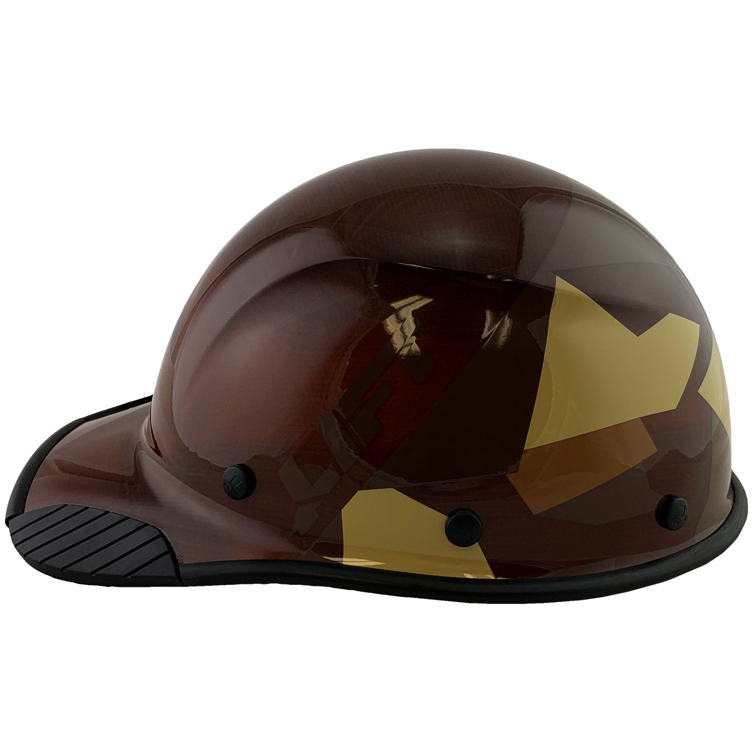 DAX Fiberglass Composite Hard Hat - Cap Style 5050 Desert Camo Natural Tan - with Protective Edge